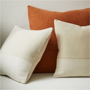 West Elm Cotton Canvas Pillow Cover 24"x24 (New)